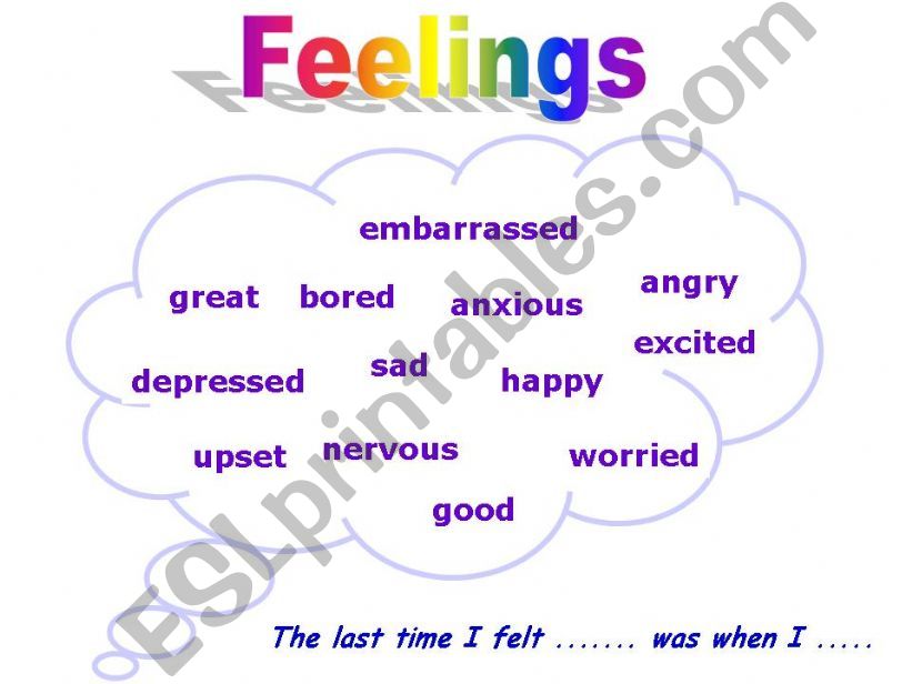 Feelings and Simple Past tense