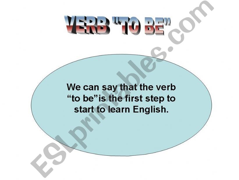 Verb to be powerpoint