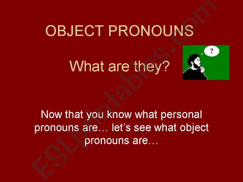 object pronouns powerpoint