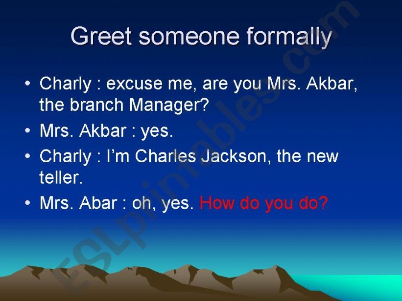 Greeting powerpoint