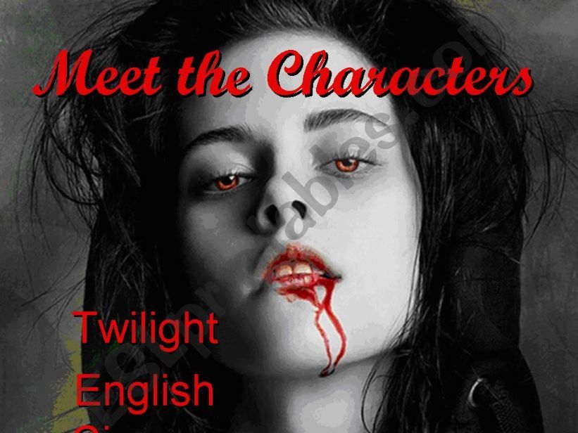 Meet the Characters (before watching Twilight film)