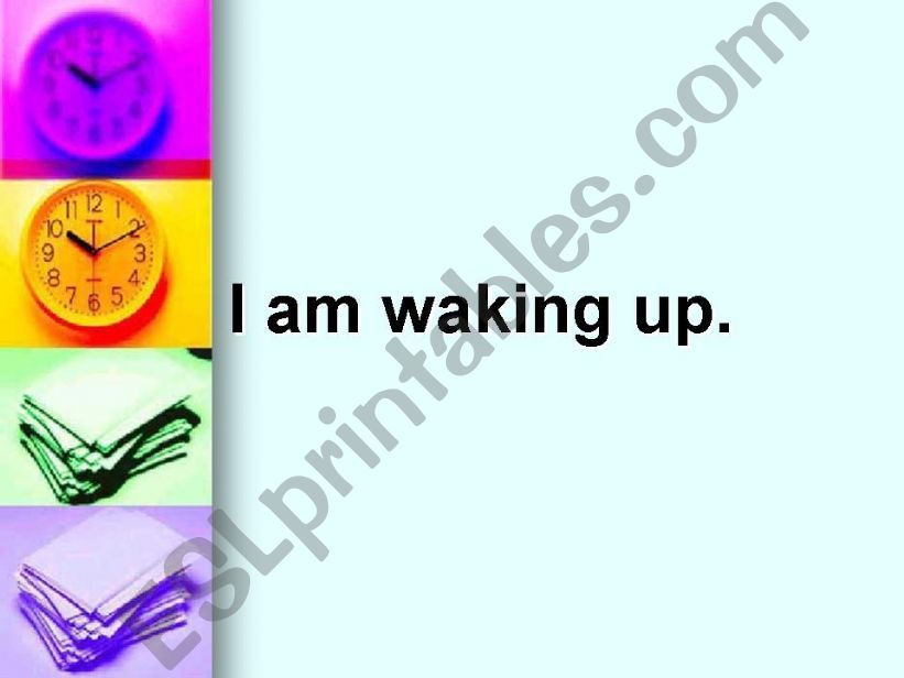 TPR method - Present Continuous Tense