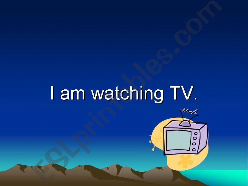 Present Continuous Tense - TPR