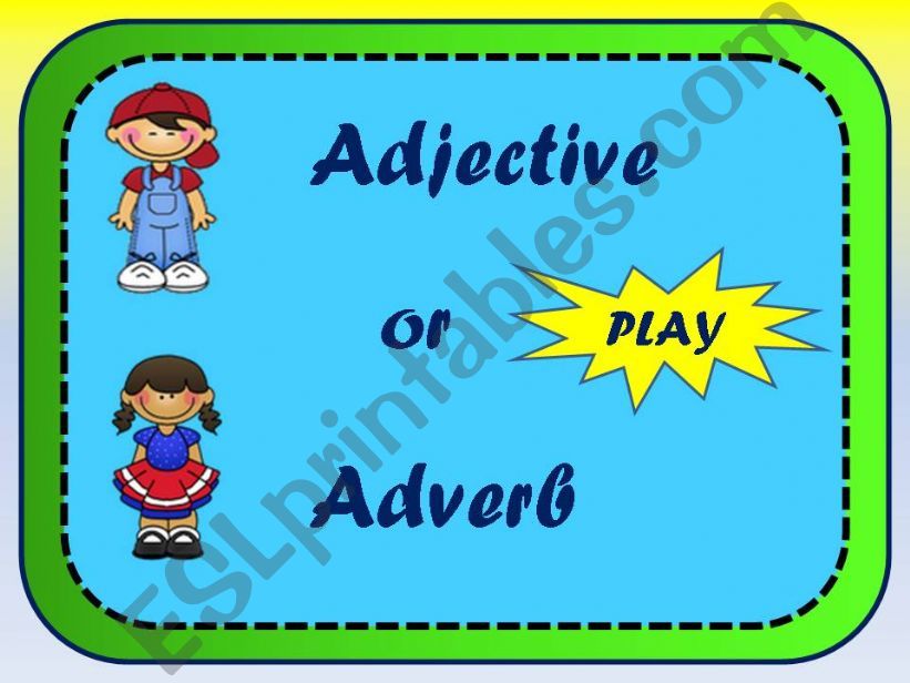 adjective or adverb powerpoint