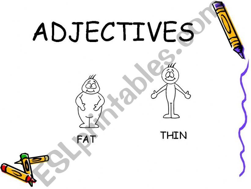Adjectives (1-10) powerpoint