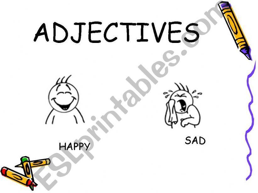 Adjectives (2-10) powerpoint