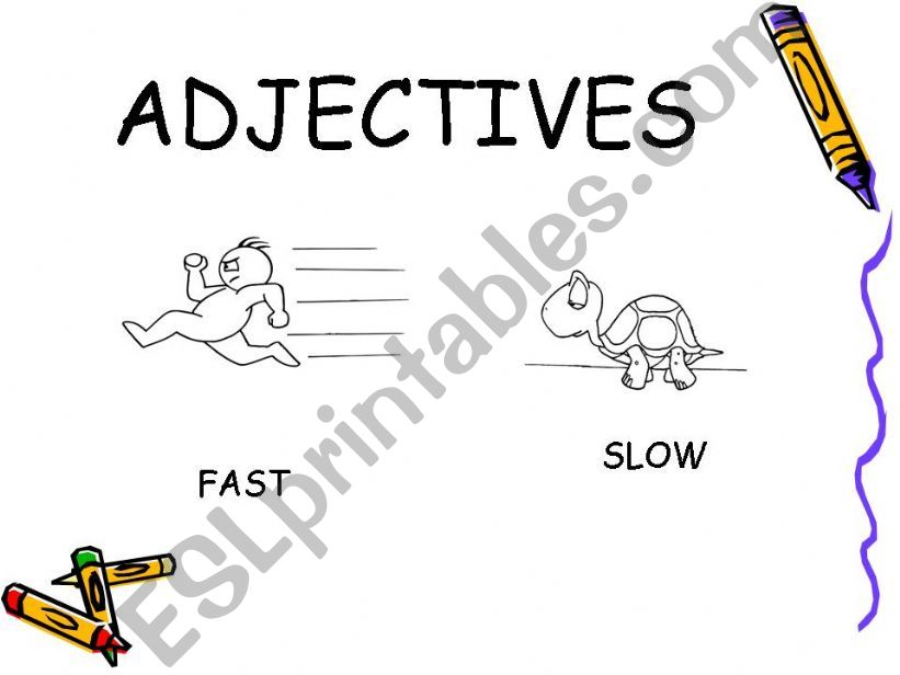 Adjectives (3-10) powerpoint