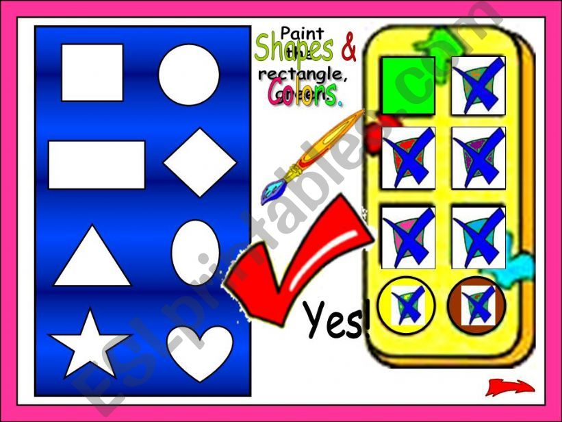 Shapes and Colors  (1/3) powerpoint