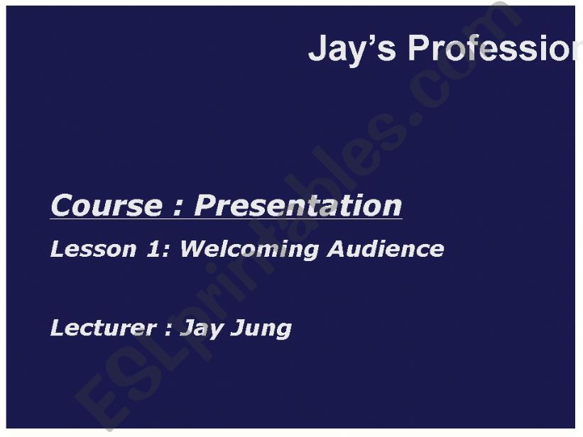 Business English - Presentation