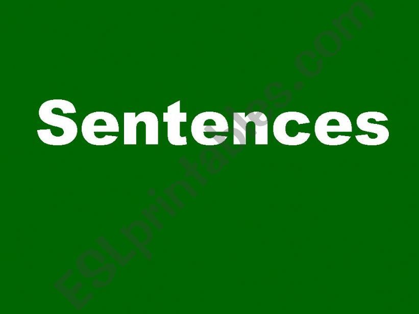 unscramble the sentences - elementary