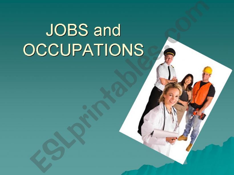 JOBS & OCCUPATIONS powerpoint