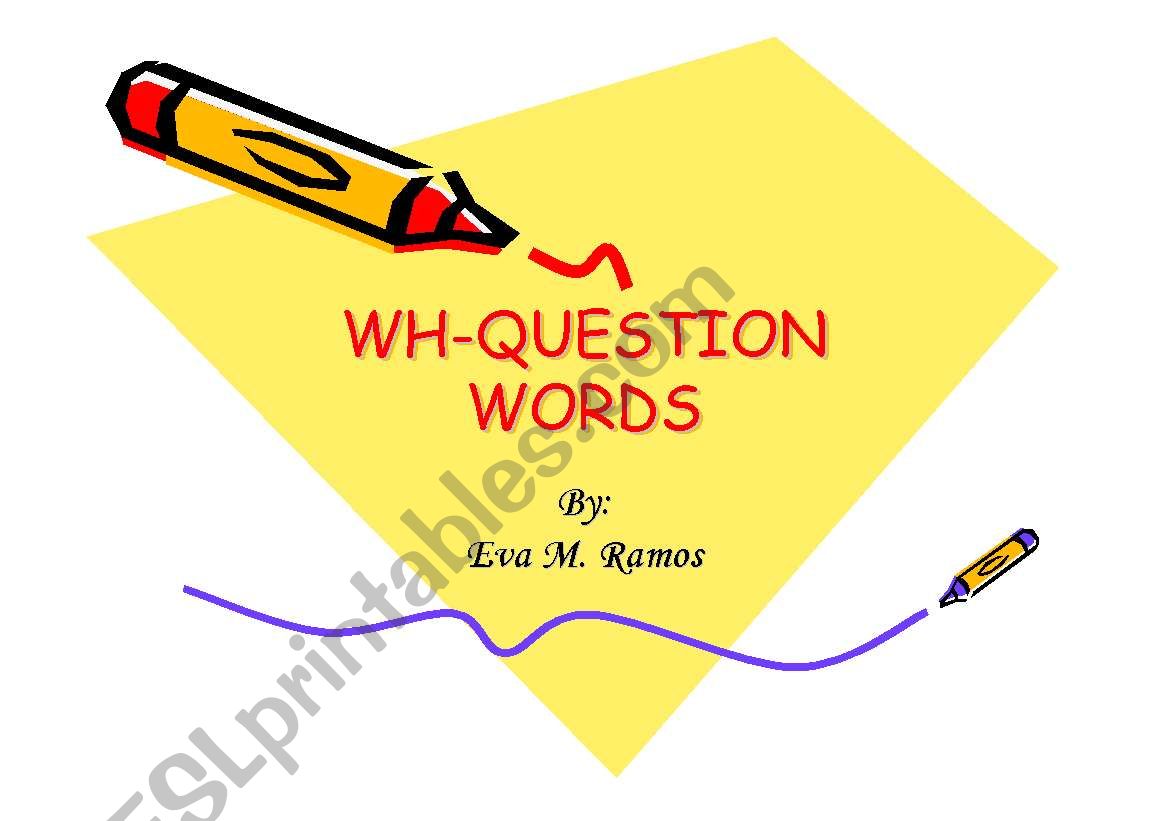 Wh-question Words powerpoint