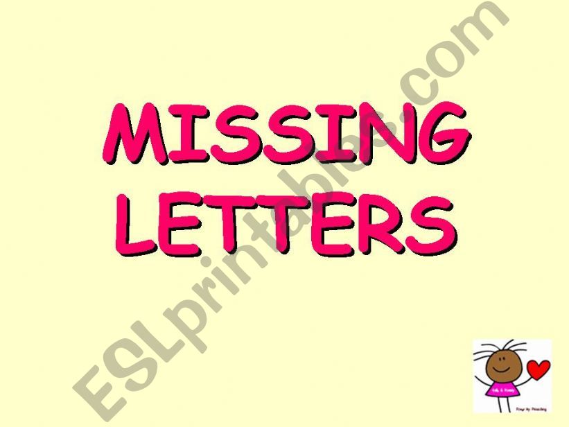 Missing Letters powerpoint