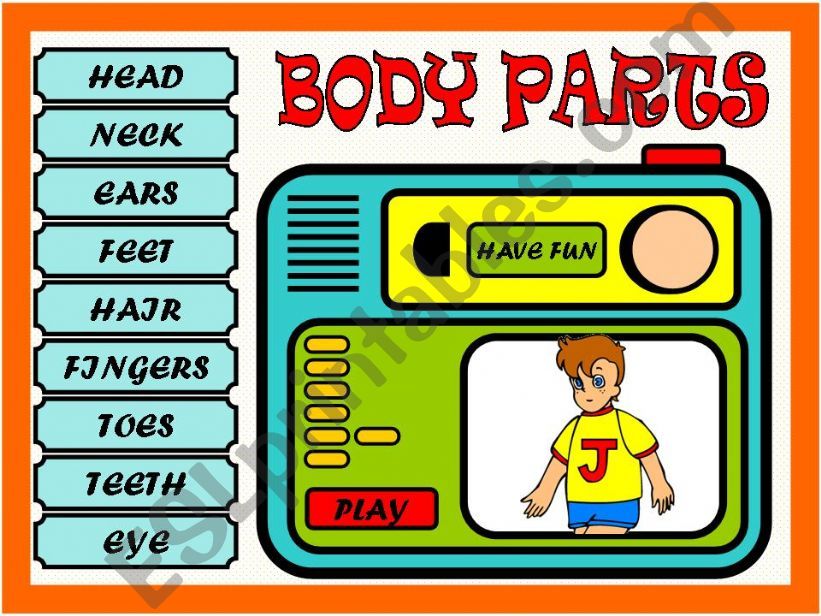 BODY PARTS - GAME powerpoint