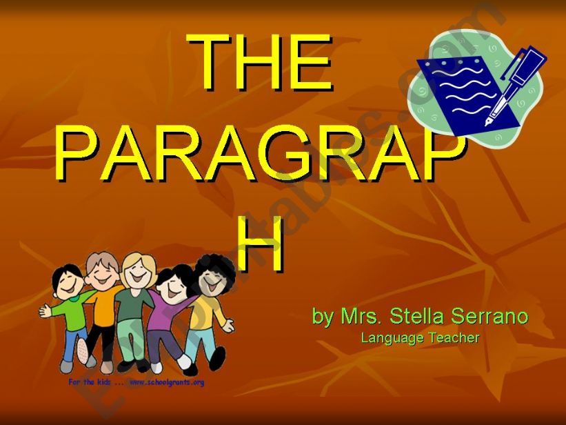 Paragraph Writing powerpoint