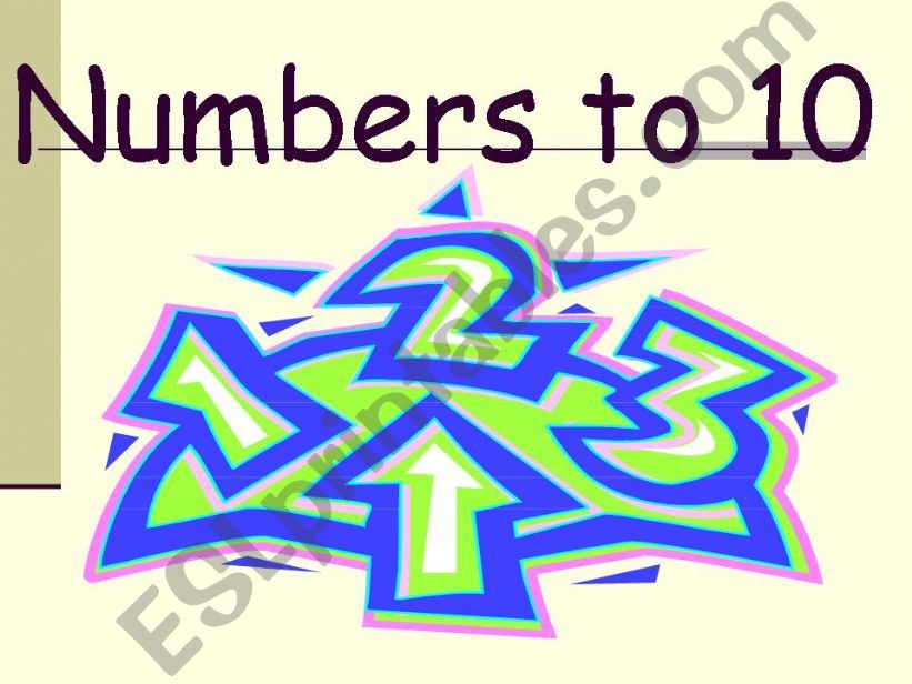 NUMBERS TO 10 powerpoint