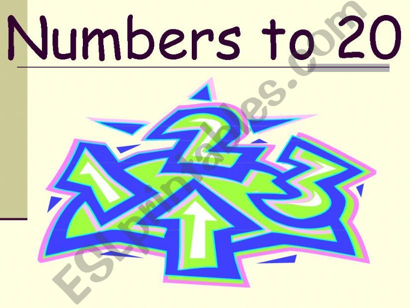 NUMBERS TO 20 powerpoint