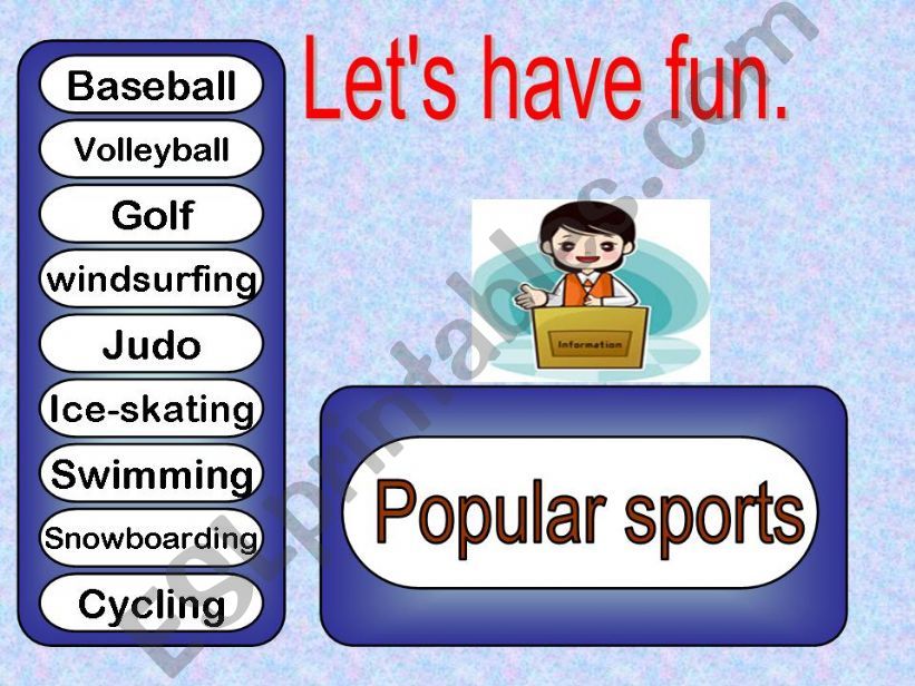 Lets have fun  sports powerpoint