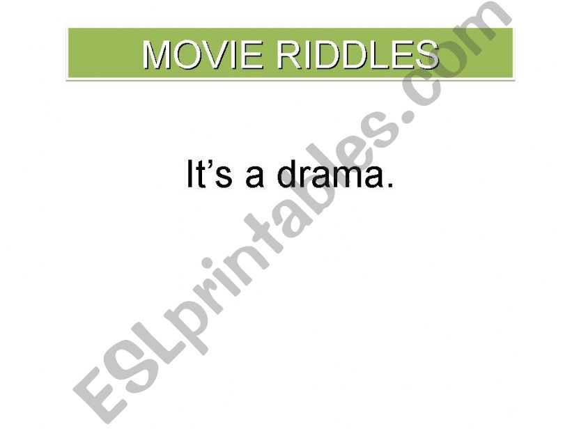 Movie Riddle powerpoint