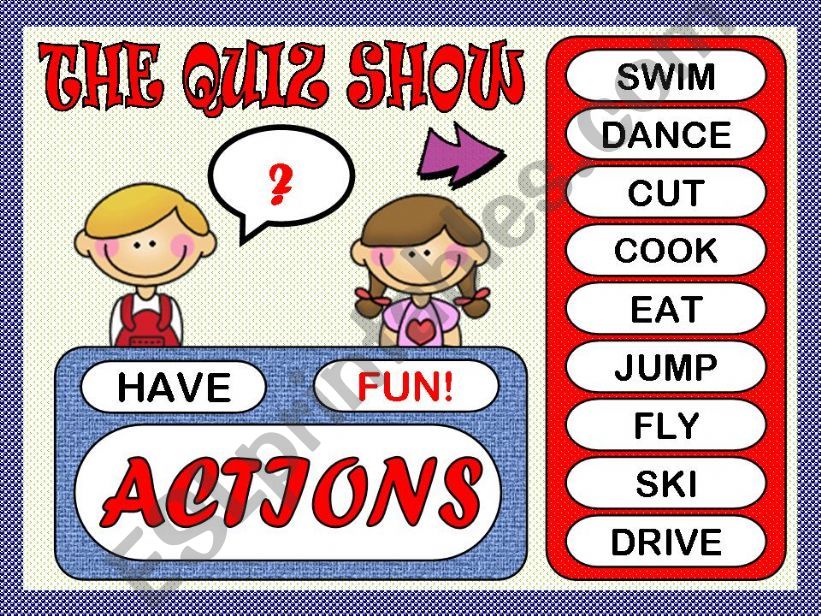 THE QUIZ SHOW - ACTIONS (GAME)