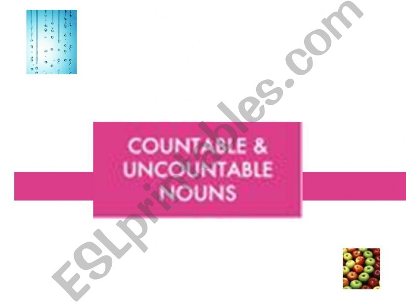 Countable & uncountable nouns powerpoint