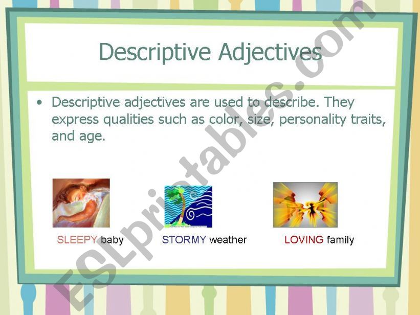 Adjectives powerpoint