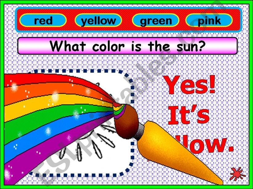 WHAT COLOR IS THE ...?  (1/5) powerpoint
