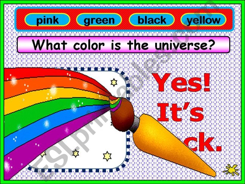 WHAT COLOR IS THE ...?  (2/5) powerpoint