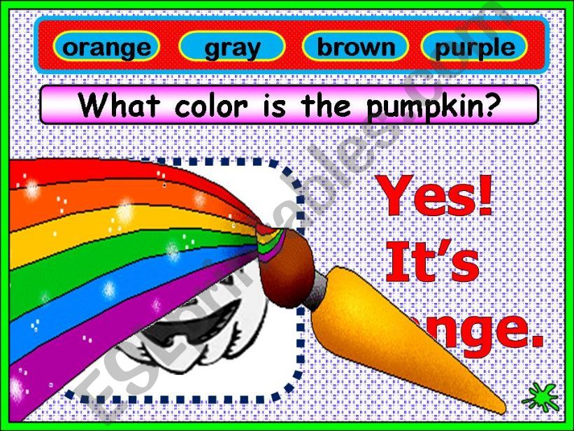 WHAT COLOR IS THE...?  (4/5) powerpoint