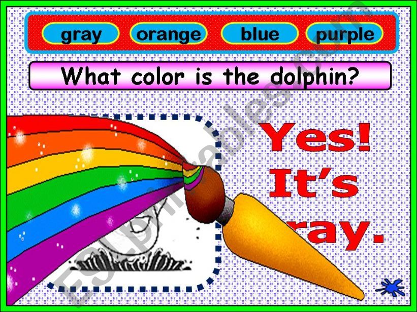 WHAT COLOR IS THE...?  (5/5) powerpoint