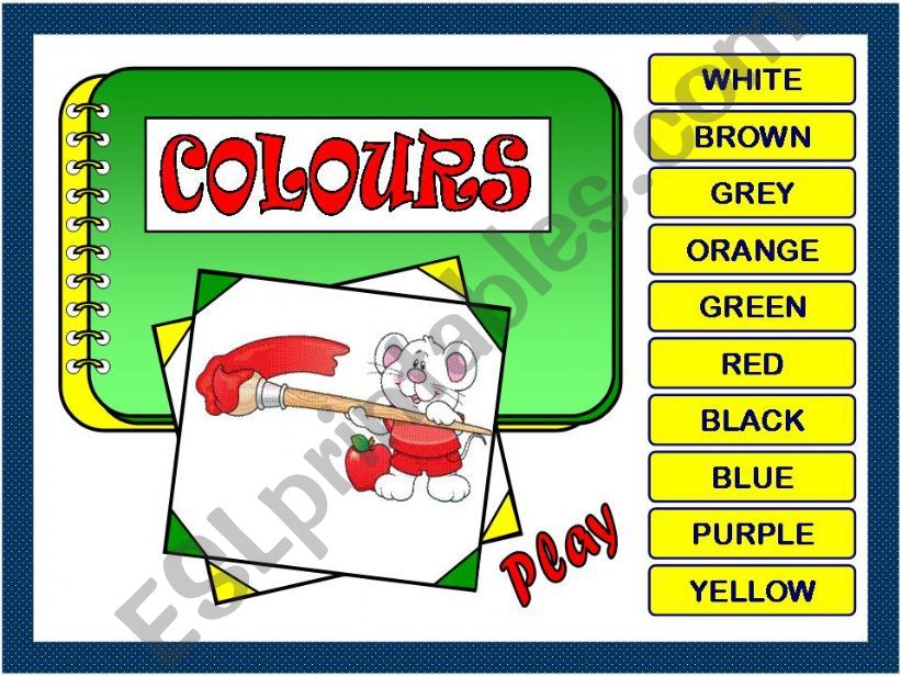 THE COLOURS GAME powerpoint