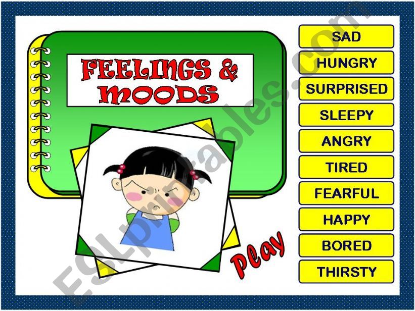 FEELINGS AND MOODS - GAME powerpoint