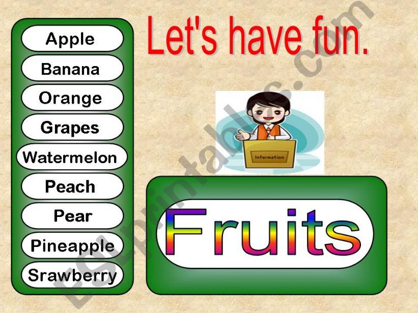 Fruits powerpoint