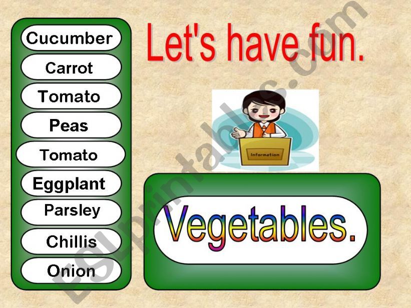 Vegetables powerpoint