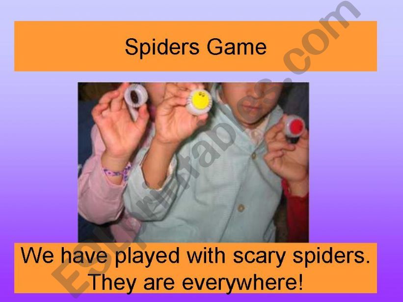 SPIDERS GAME powerpoint