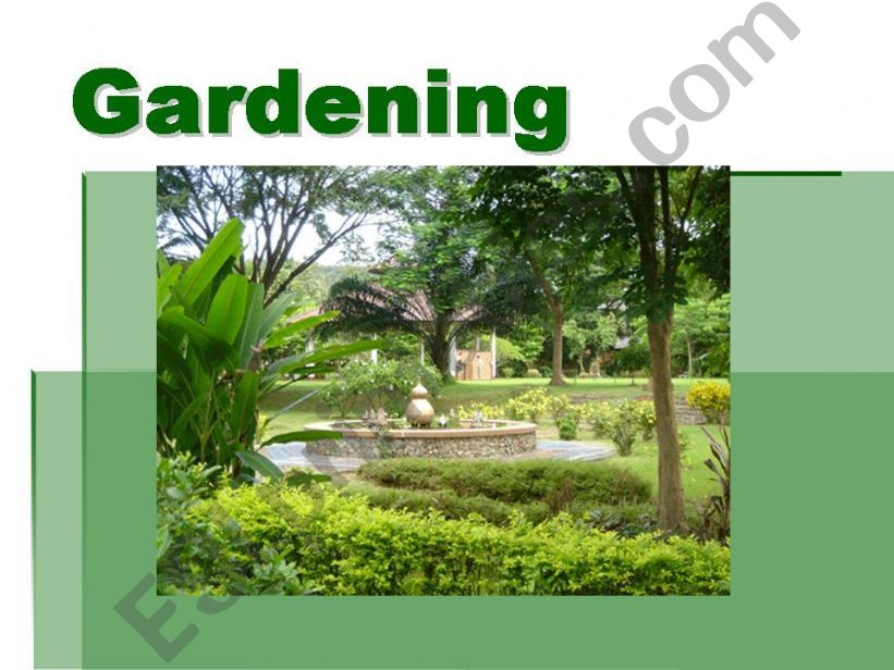 Gardening powerpoint