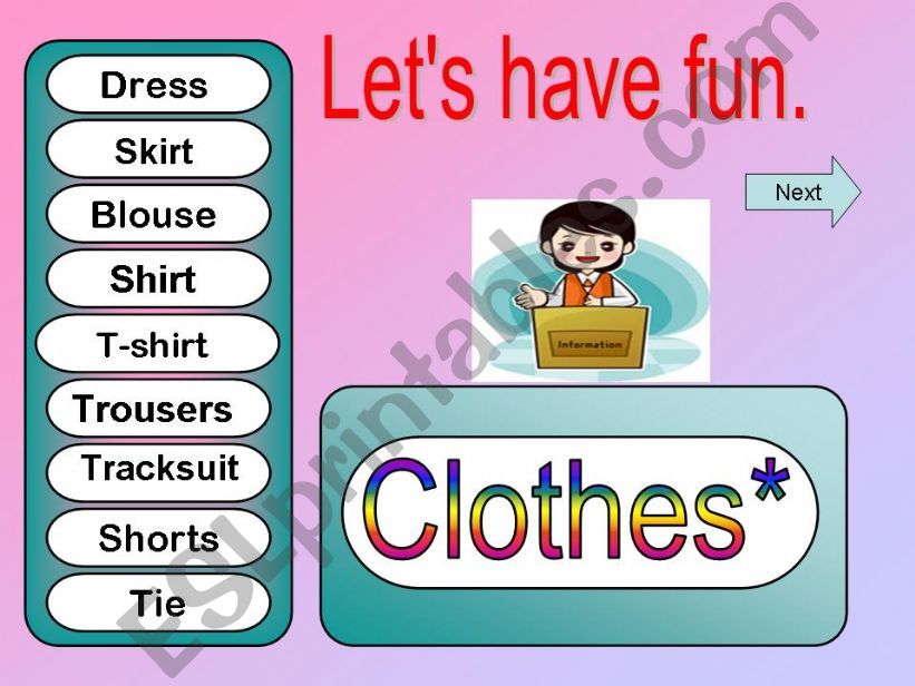 Clothes powerpoint