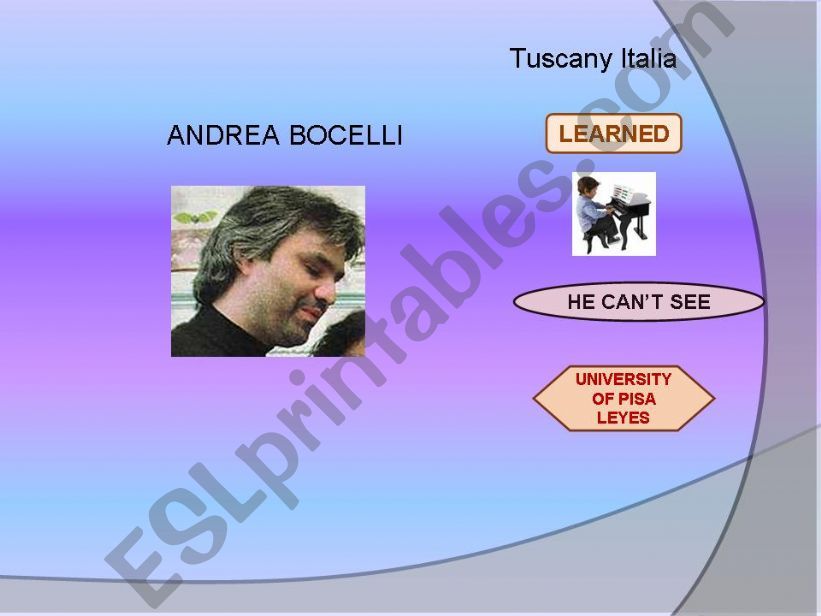 ANDREA BOCELLI powerpoint