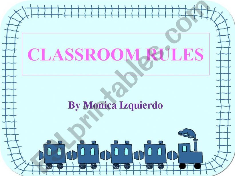 Classroom rules powerpoint