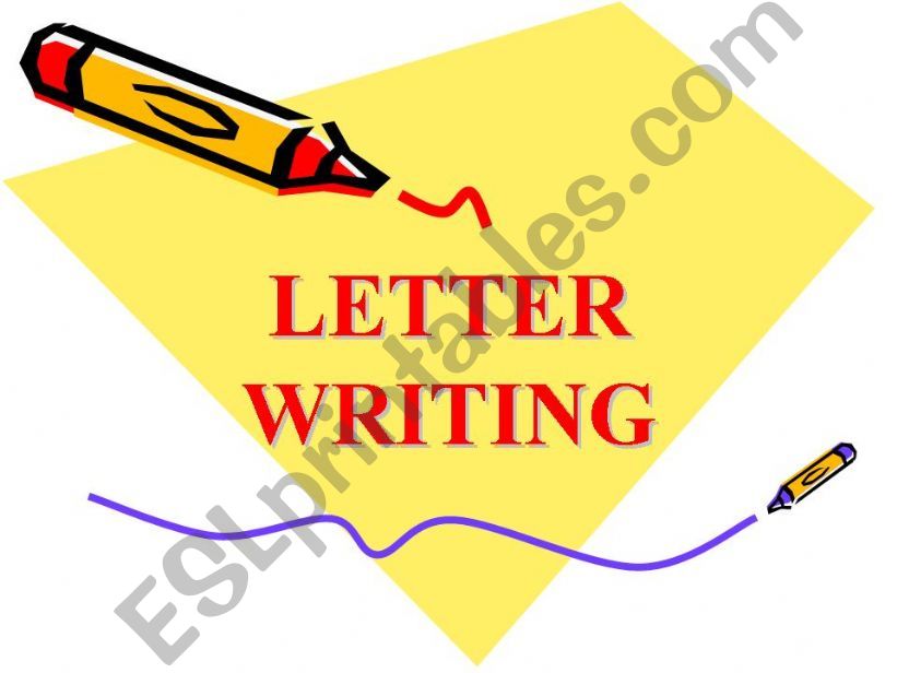 Letter Writing powerpoint