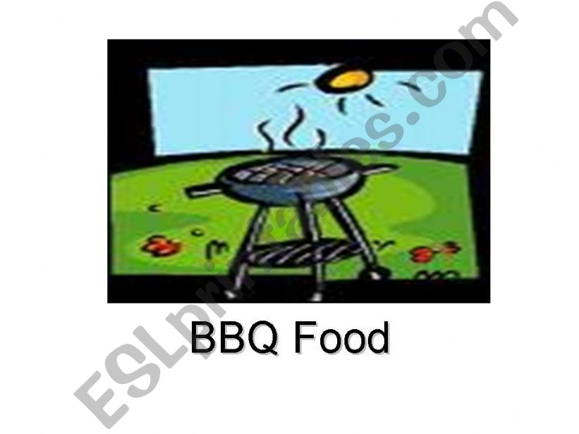 BBQ Food flashcards powerpoint