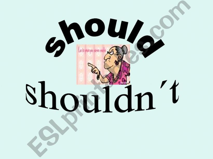 should-shouldn´t powerpoint