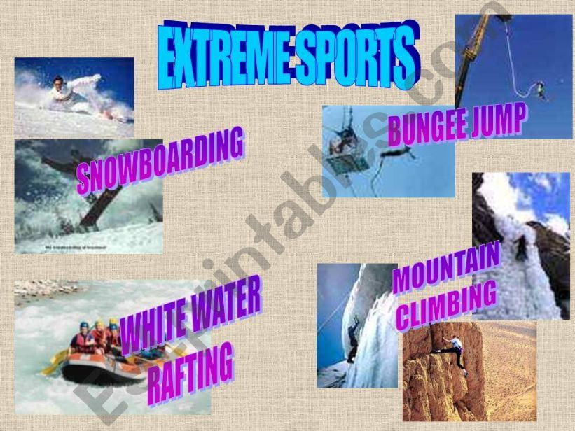 extreme sports powerpoint