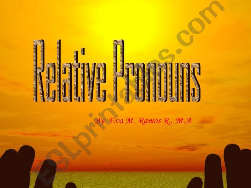 Relative Pronouns Part 1 powerpoint