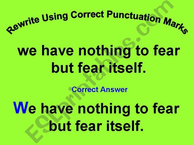 punctutation powerpoint