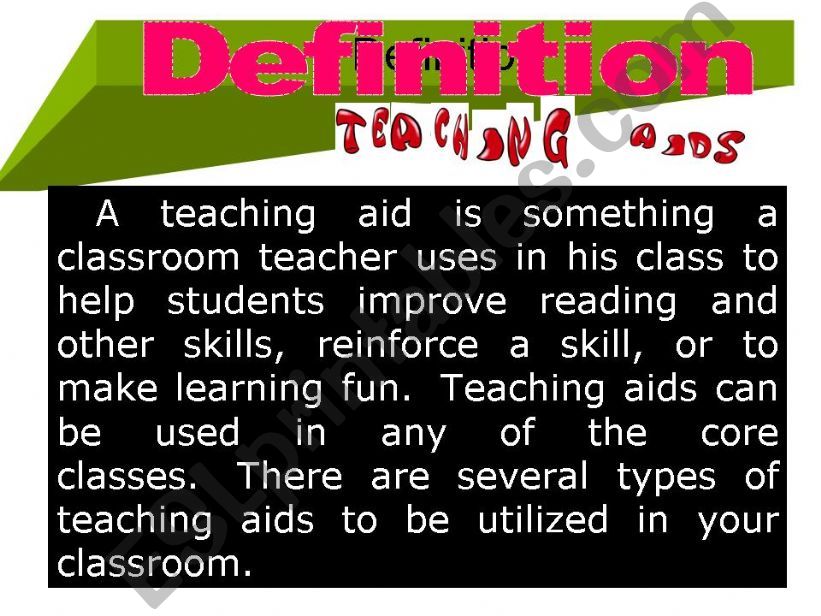 Teaching Aids powerpoint