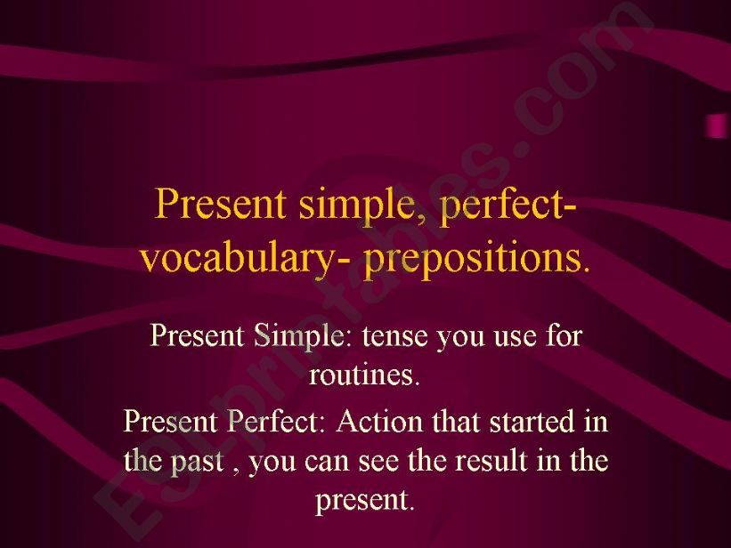 present simple powerpoint