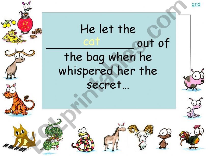 Pet Idiom 3 (Last Part) powerpoint