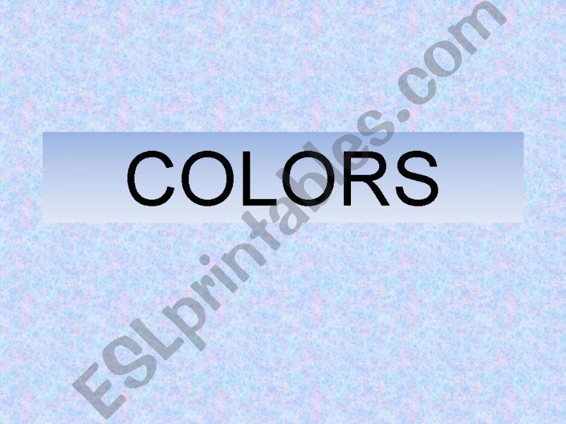 Colors powerpoint