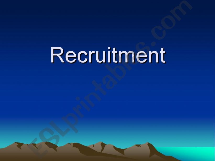 recruitment powerpoint